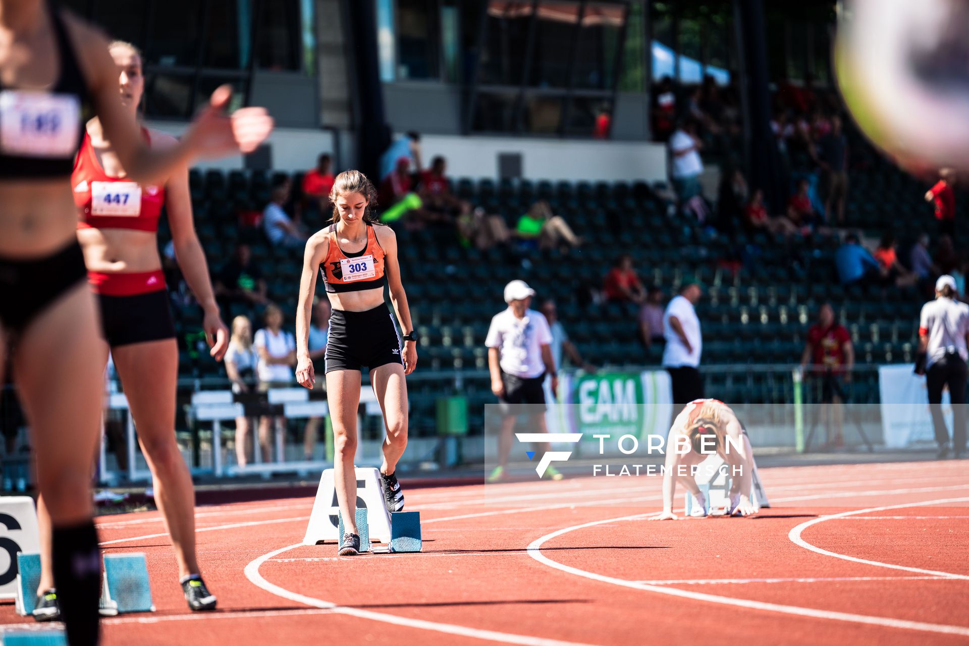 Lena Charlotte Horton (SG Bredenbeck-Holtensen) am 02.07.2022 waehrend den NLV+BLV Leichtathletik-Landesmeisterschaften im Jahnstadion in Goettingen (Tag 1)
